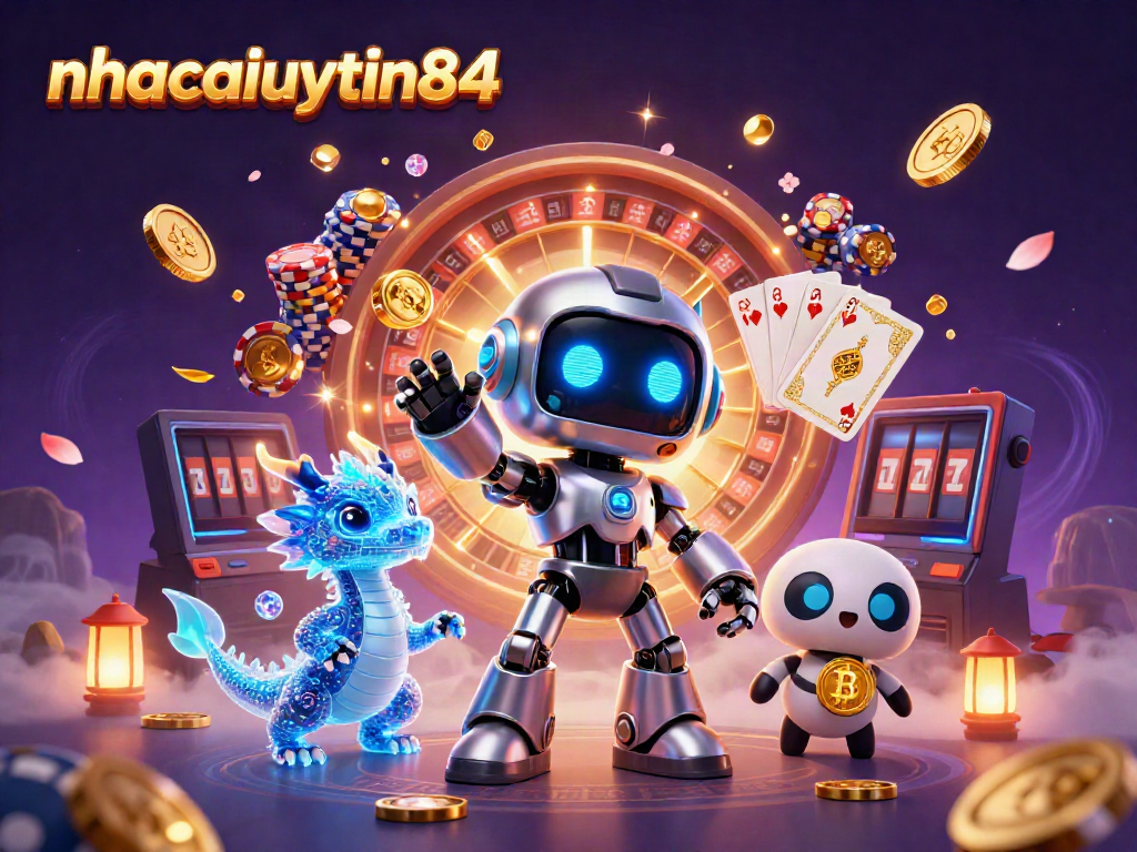 Experience thrilling gameplay with nhacaiuytin84 featuring a vibrant cyberpunk scene and dynamic casino elements.
