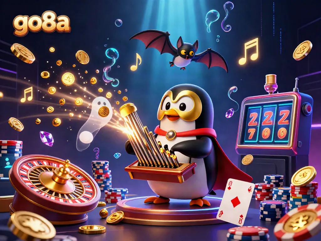 Experience the thrill with go8a as the phantom opera penguin plays to the excitement of casino action.