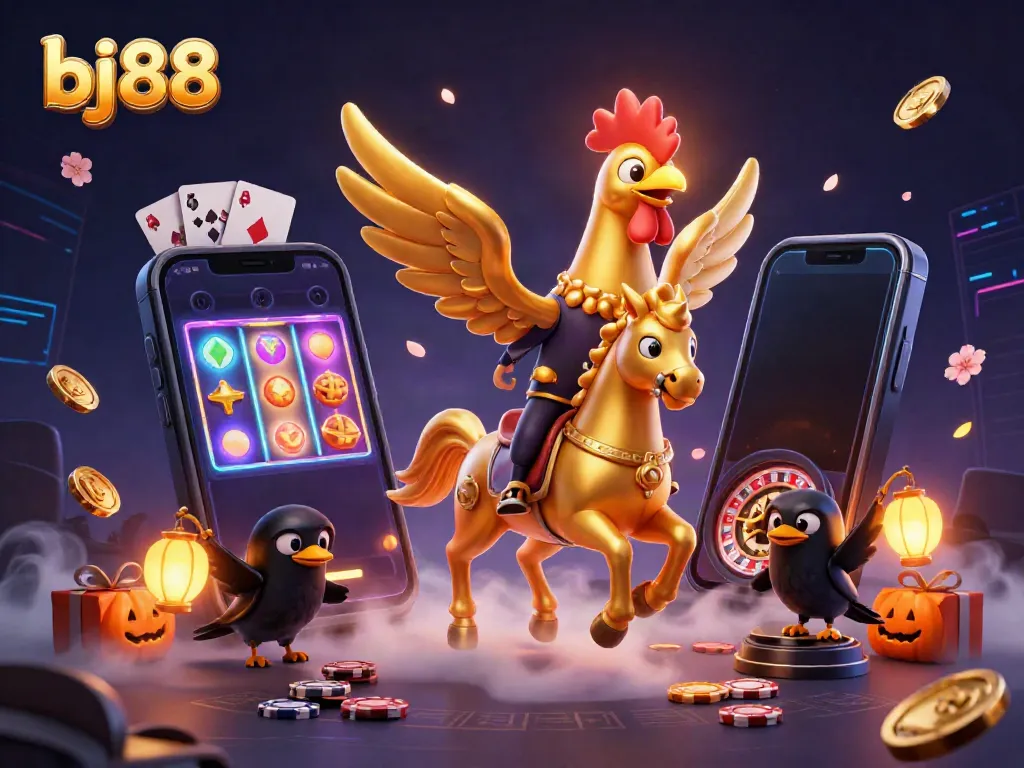 Experience vibrant gaming at bj88 with thrilling characters and captivating casino elements.