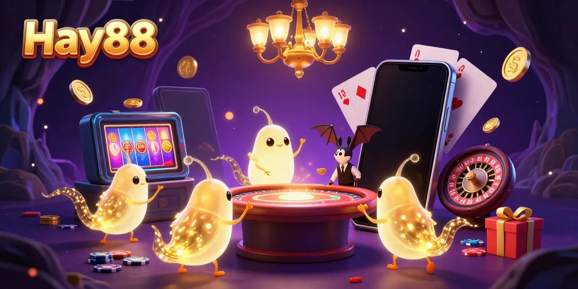 Play exciting casino games at Hay88 with vibrant colors and lively casino elements.