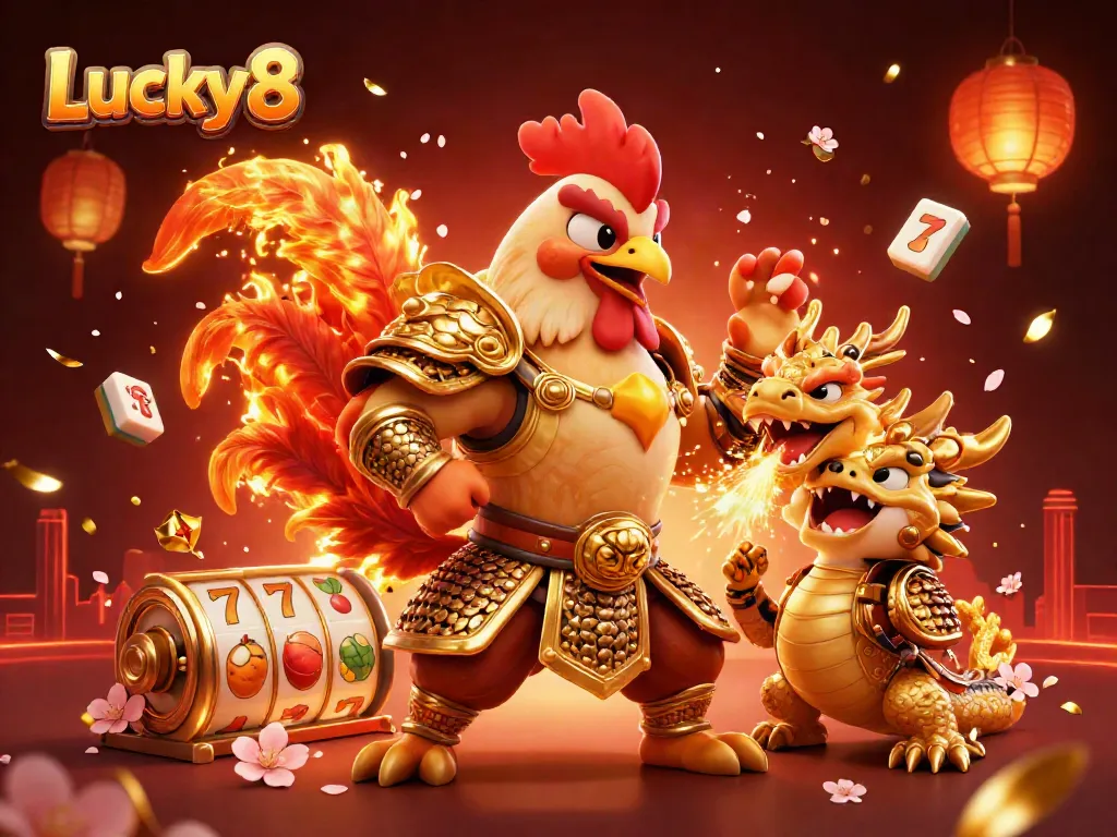 Engage in dynamic gameplay with Lucky8 featuring vibrant game elements and characters.
