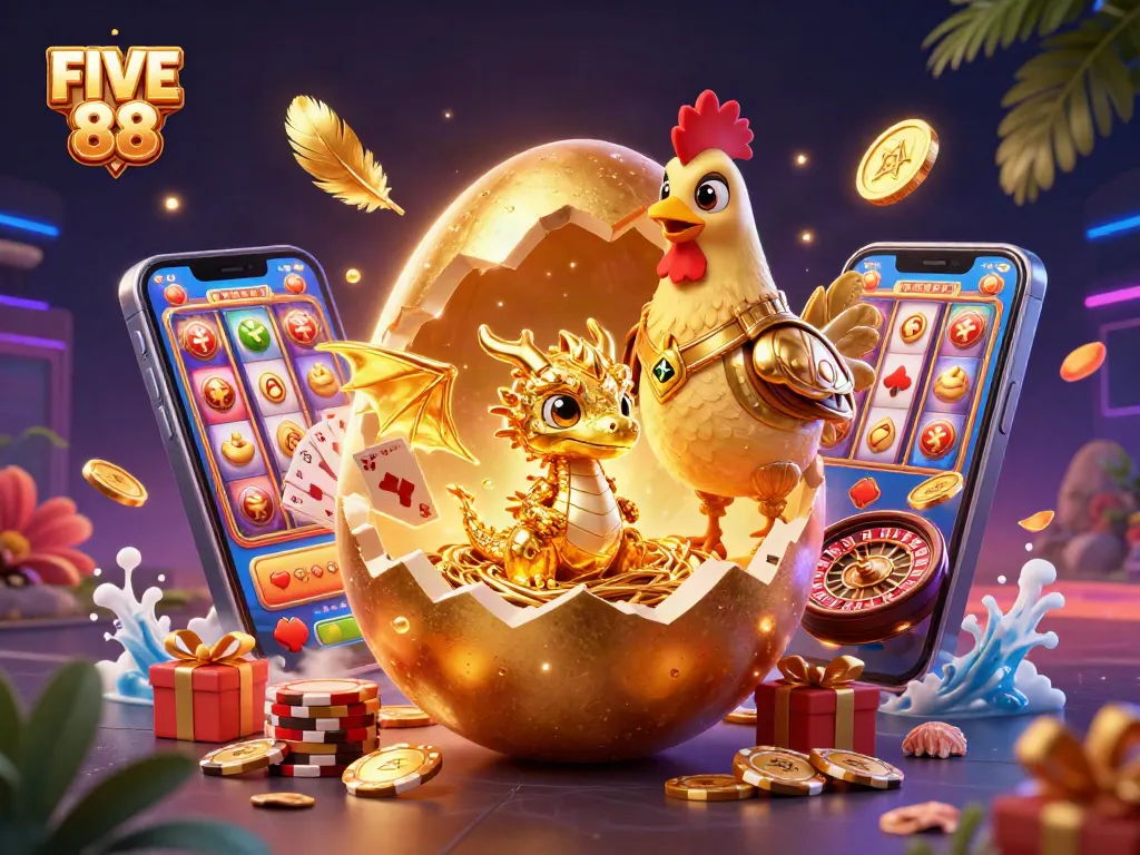 Spin the reels at FIVE 88 for an exhilarating casino experience filled with excitement.