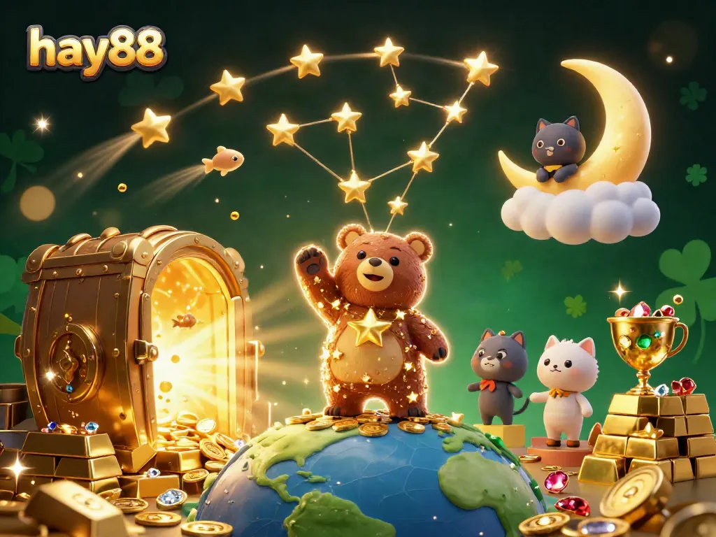 Players enjoy the exciting features and rewards from hay88's online casino games, capturing a lively atmosphere.