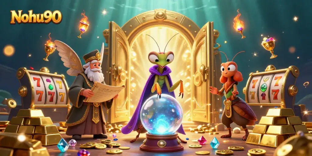 Engage with Nohu90's magical slots world filled with fortune-telling and riches.