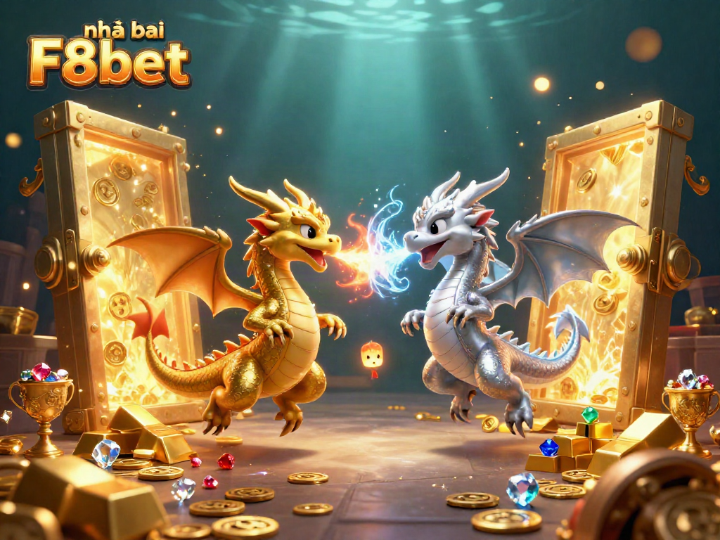Capture thrilling moments with Nhà cái F8bet's vibrant 3D dragon scene, showcasing captivating gaming excitement.