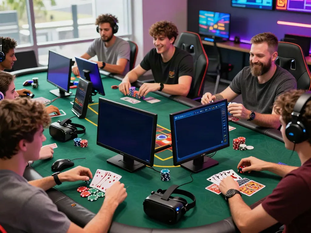 Online gaming enthusiasts enjoying diverse betting activities at red88.