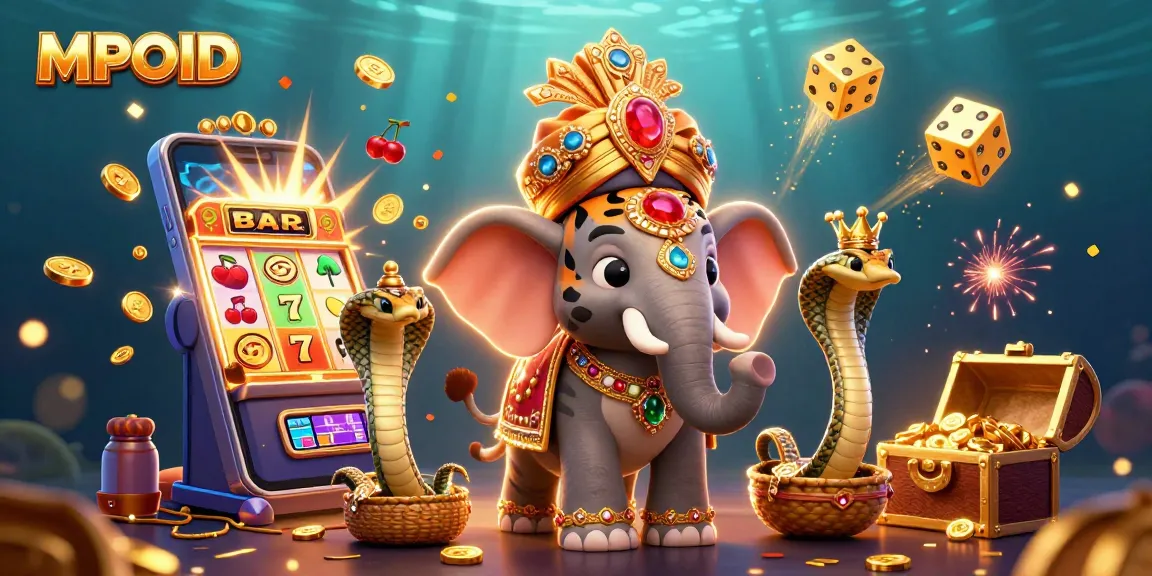 MPOID captures a thrilling casino adventure featuring a tiger maharaja and jewel-encrusted elements.